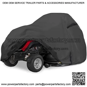Porch Shield Water-resistant Riding Mower Cover Universal Fit Lawn Tractor (Up to 54" decks, Black)