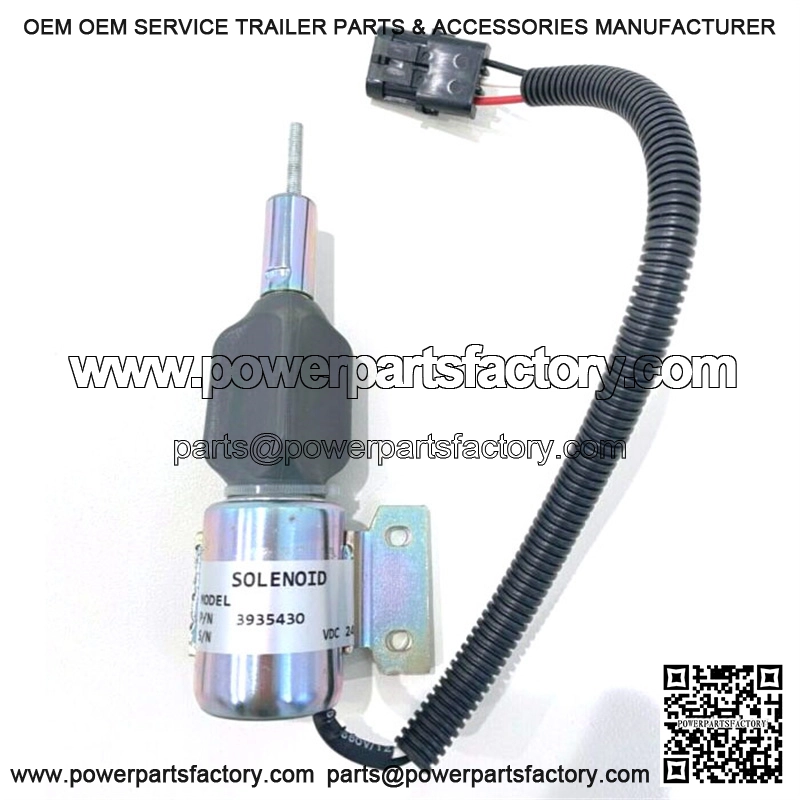 3932530 For Cummins Excavator 5.9L 6BT Fuel Shut Off Solenoid SA-4756 24V - Image 2