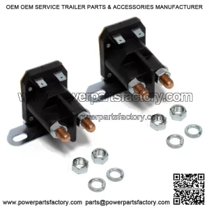 2PK Starter Solenoid for John Deere AM130365 Fits L100 L110 L118 L120 L130