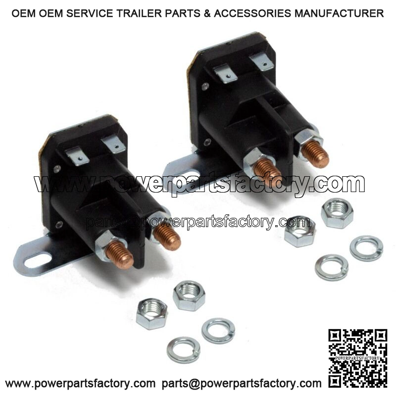 2PK Starter Solenoid for John Deere AM130365 Fits L100 L110 L118 L120 L130
