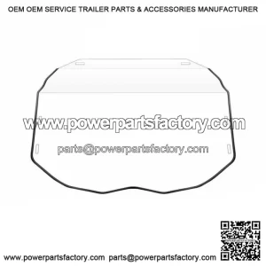 Scratch-Resistant Full Windshield for Can-Am Maverick X3/Max (2017-2025) ?C Tough Polycarbonate