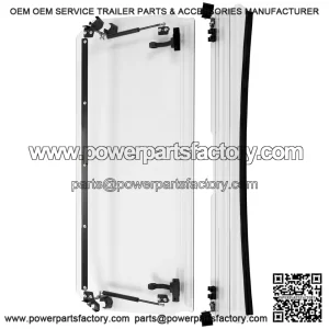 2-in-1 Clear Flip-Up Windshield for CFMOTO UForce 1000 (2019-2021 Models)