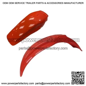 HONDA Fender CR125 250 500 R 85-87, 90 Flash Red Front Rear Plastic Guard F195