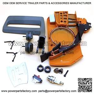 Brake Side Clutch Cover Bar Plate Kit For Husqvarna 266 268 272 61 66 Chainsaw 503 73 66 01, 501 81 48 01, 501 51 38 01, 501 43 14 02, 501626601, 501626602