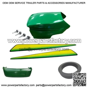 New Upper & Lower Hood/Bumper/Foam Isolator/LH&RH Stickers Fits John Deere GT245