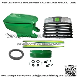 Upper/Lower Hood/Grille/Bumper/Foam Isolator/LH&RH Stickers Fits John DeereLT150
