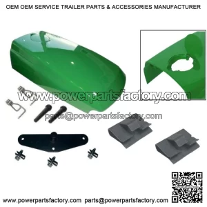 New Upper Hood with Assembled Fuel Door /Catch /Clips Fits John Deere 4300