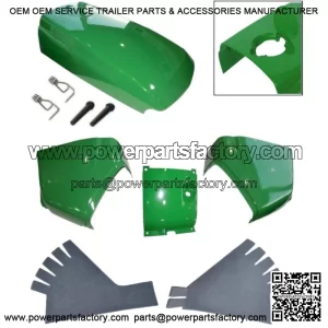 New Hood/Fuel Door Kit/Cowls/Cowl Cover/Absorber Fits John Deere 4510 4610 4710