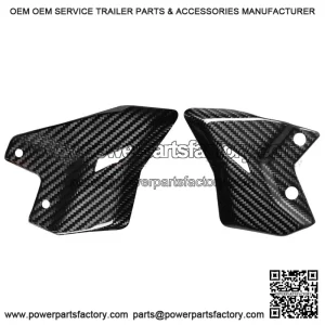 2017-2025 Kawasaki Z650 Carbon Fiber Rearset Foot Peg Mount Heel Guard Fairing Cowl