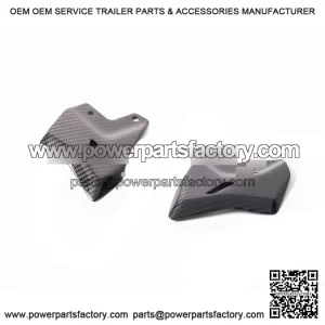 Kawasaki Z650 2017-2024 Carbon Fiber Heel Guard Plate Rearset Plates Twill