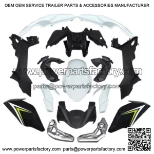 Kawasaki Z650 2017-2019 Black White Yellow Fairing Bodywork Injection ABS