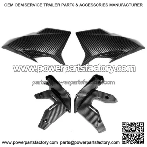 2020-2023 KAWASAKI Z650 4-Piece Carbon Fiber Front Side Frame Fairing Cowl