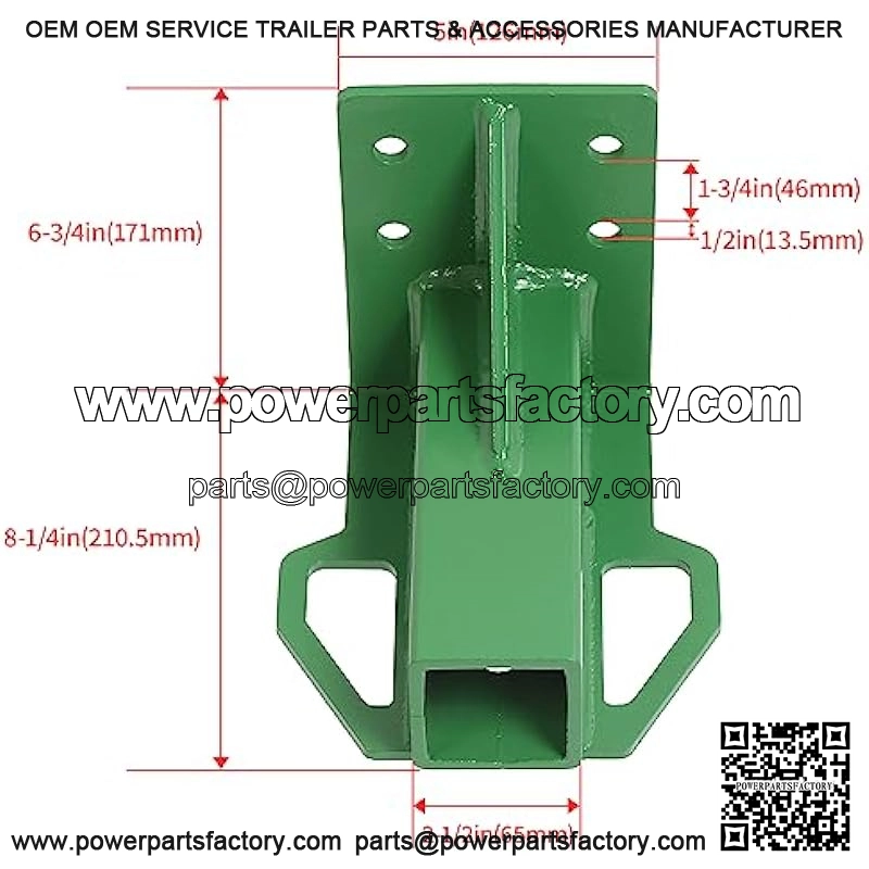 Rear Trailer Hitch Receiver for John Deere Gator 4x2 6x4 Old Style with Bolt - Image 2