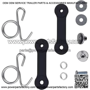 2 Pack 532160793 160793 Tractor Bagger Latch Grass Chute with Hook Bagger Latch Straps for Husqvarna/Poulan/Roper/Sears/Craftsman/Weed Eater/AYP