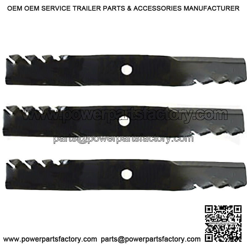 3 Toothed Mulching Blades Fits John Deere Universal Products 2320 54" Decks 54C