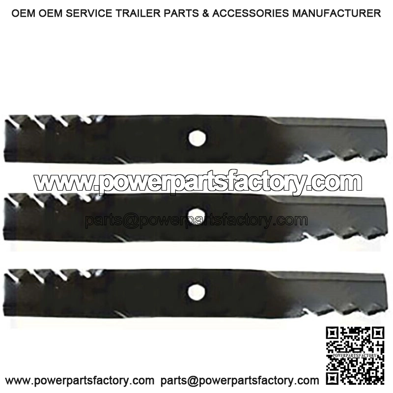 3 Toothed Mulching Blades Fits John Deere Universal Products 2320 54" Decks 54C - Image 2