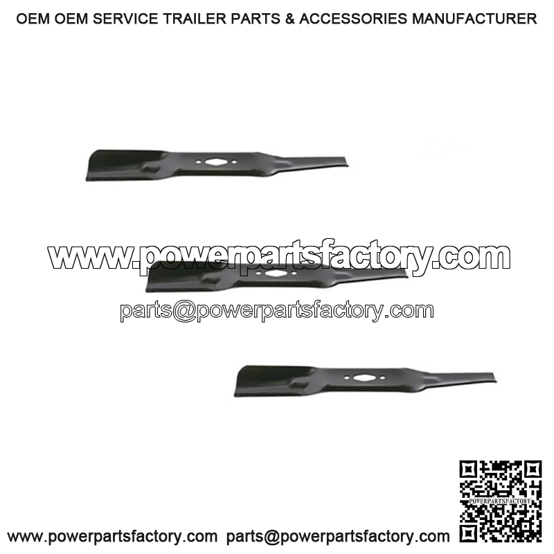 3 New Copperhead Blades Fits MTD 50" Fits Cub Cadet 742P05094-L "Diamond Hole"