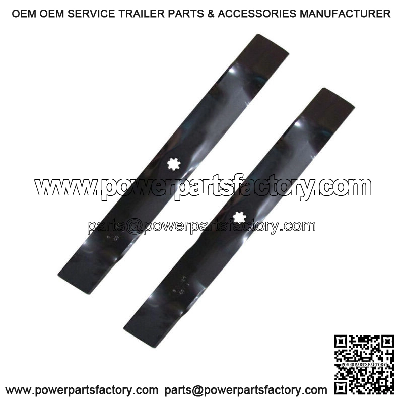 (2) 42" Mower Deck Blades AM137333 Fits John Deere D110 D120 D100 - Image 4