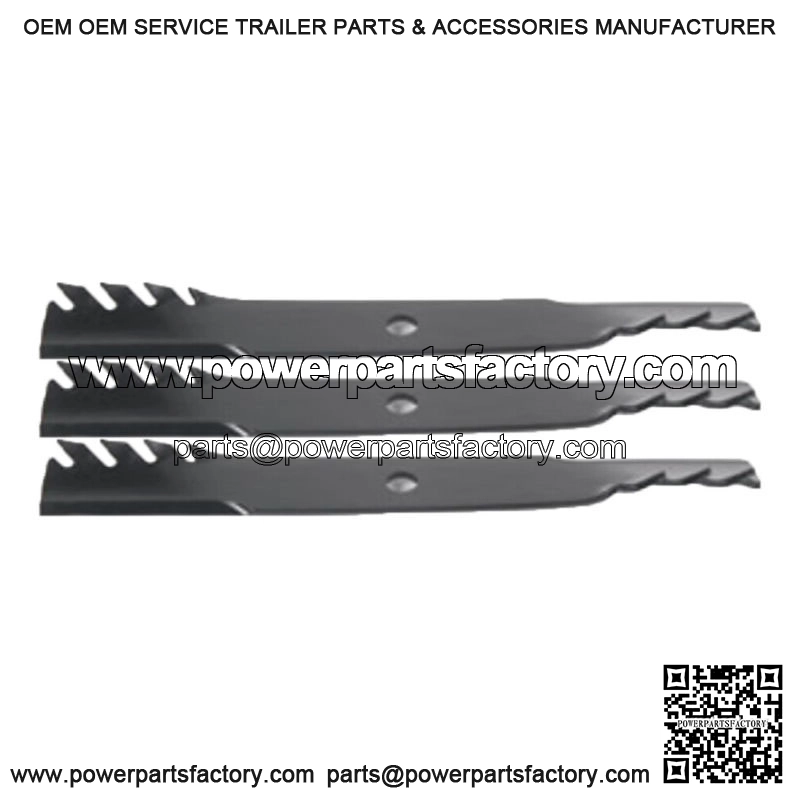 3 (Three) Mulcher Blades for 60" Deck Fits John Deere 420 425 430 445