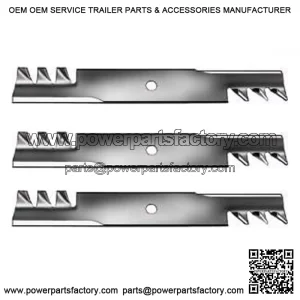 3 Pack HD Mulching Toothed Blades 48" Fits Toro 117-7277-03 107-3192-03 ZX4800