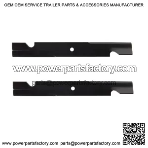 (2) Deck Blades fits Hustler Zero Turn Mower Fits 42" Hustler Raptor