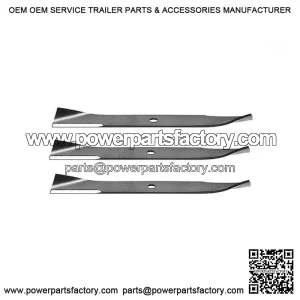 3 PK Blades For 48" Riding Mowers Fits Toro Wheel Horse 106078 106637