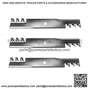 Toothed Mower Blades (3-pack) for Hustler Raptor SD 60" Deck 96-319(3)