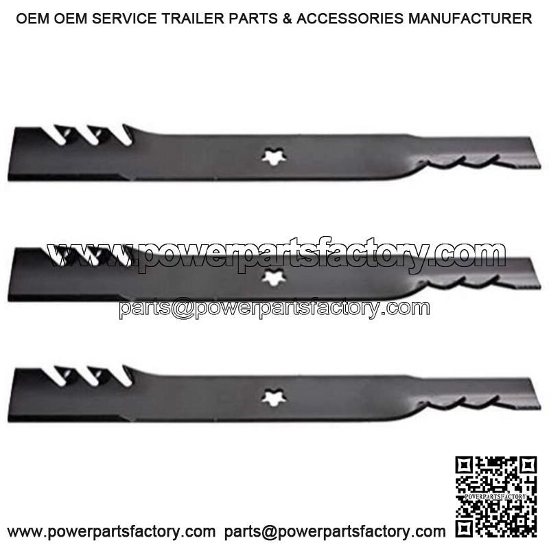 3 Blades Fits Husqvarna MZT52 Zero Turn Riding Mower 510417801 595085
