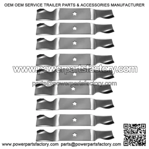 9 Notched Mower Blades for AYP Roper Fits Husqvarna 187254 187256 532187256 54"