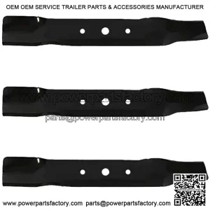 Fits Stens 330-619 3PK Hi Lift Blades for 48 Deck Fits John Deere L120 L130 Lawn