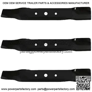 3 Deck Blades Fits John Deere L120 L130 Sabre 1948GV 1948HV 2148HV Scotts L2048