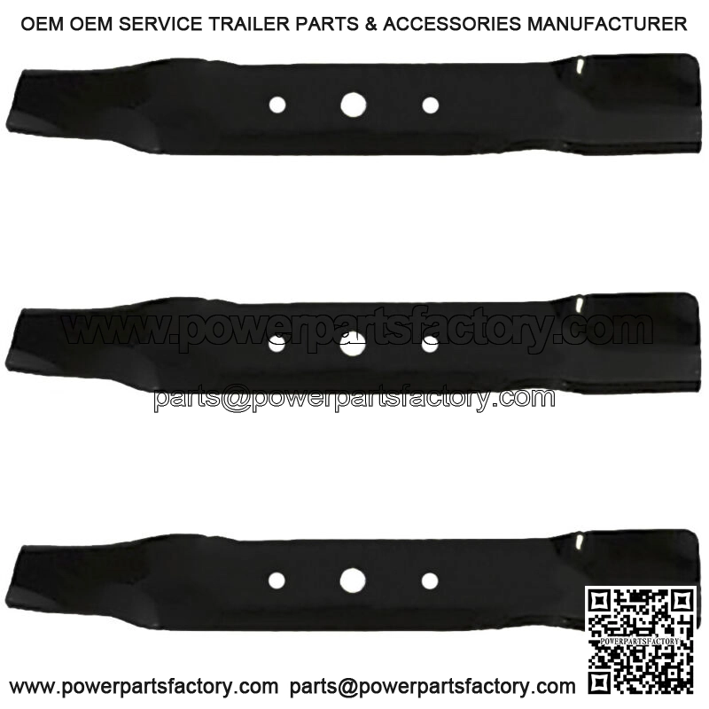 3 REPL HD XHT Blades Fits John Deere Model L120 L130 W/ 48" Cut GX20250 GY20568