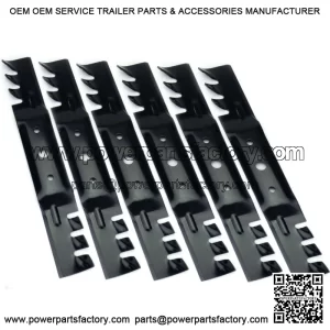 (6) Mulching Blades for John Deere 48" L120, L130, 2048, 2148 GX20250, GX20819