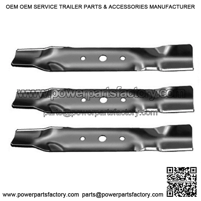 3 REPL JOHN DEERE MOWER BLADES 48 CUT L120 L130 GX20250 GY20568 91-108 330-619