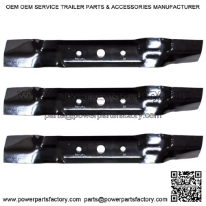 3PK Lawn Mower Blades for John Deere 48 Cut L120 L130 GX20250 GY20568