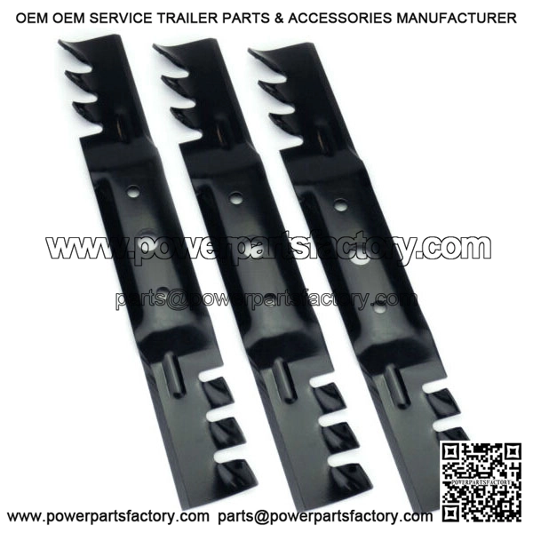 (3) Mulching Blades for John Deere 48" L120, L130, 2048, 2148 GX20250, GX20819