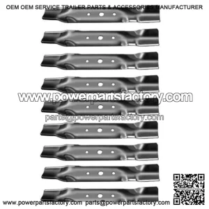 9USA MADE BLADES JOHN DEERE GX20250 GY20568,48" CUT FOR L120 & L130 SET MADE
