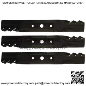 3 Silver Streak Toothed Blades Fit John Deere GX20250 L120 L130 48" Deck