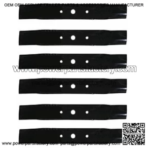 6 Mower Blades Fits John Deere 48 Cut L120 L130 GX20250 GY20568 91-108 330-619
