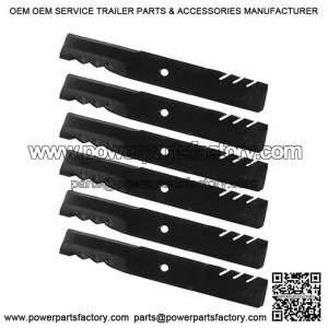(6 pack) Mulch Blades fits L120 & L130 John Deere Mower 48'' Deck - GX20250