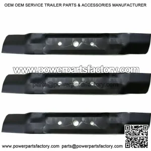3PK BLADES FOR 48" DECK JOHN DEERE GX20250 GY20568 L120 L130 MOWERS