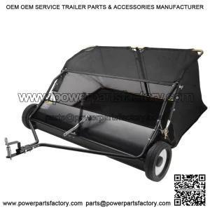 Lawn Sweeper Tow Behind Leaf Yard Collector 48.5" 26 Cu. Ft. Adjustable