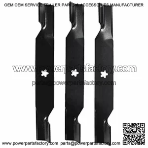 3 Set Riding Mower Blades 54" Deck Poulan Pro Craftsman Z254 Zero Turn
