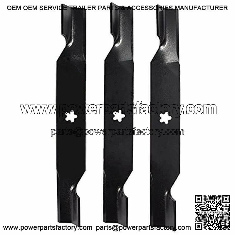 3 Set Riding Mower Blades 54" Deck Poulan Pro Craftsman Z254 Zero Turn