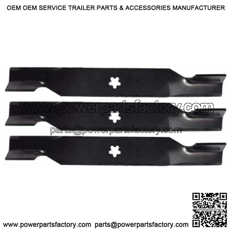 Z254i Z 254 i 54" Zero-Turn High-Lift Bagging Mower Blades Set of 3