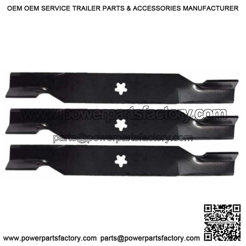 Z254 Z 254 54" Zero-Turn High-Lift Bagging Lawn Mower Blades Set of 3