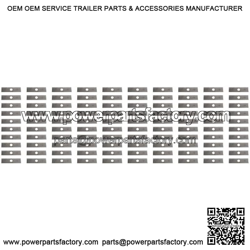 Mower Blades 100 8"x2" Unpainted Edger Blades for Echo 720237001, RYOBI 613223, Husqvarna :578 39 28-02, 601 00 24-54