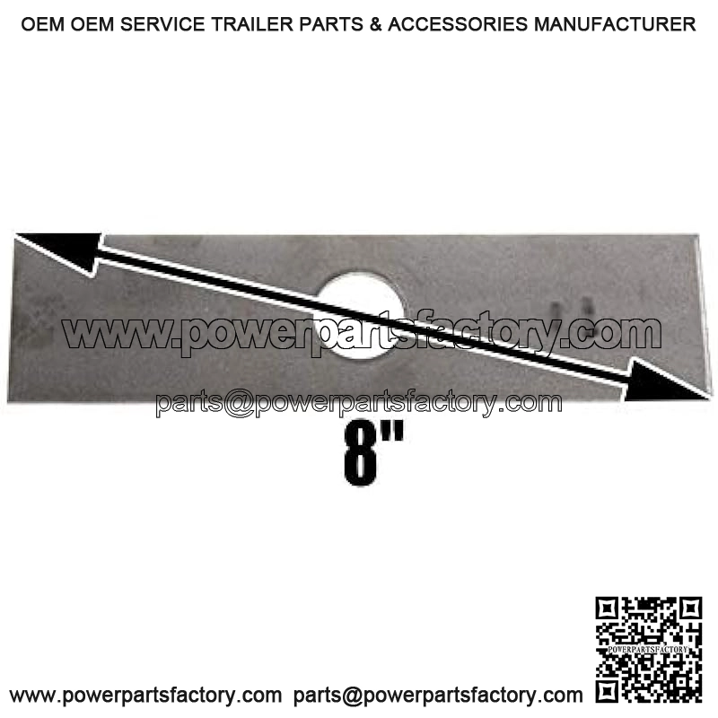 Mower Blades 100 8"x2" Unpainted Edger Blades for Echo 720237001, RYOBI 613223, Husqvarna :578 39 28-02, 601 00 24-54 - Image 2