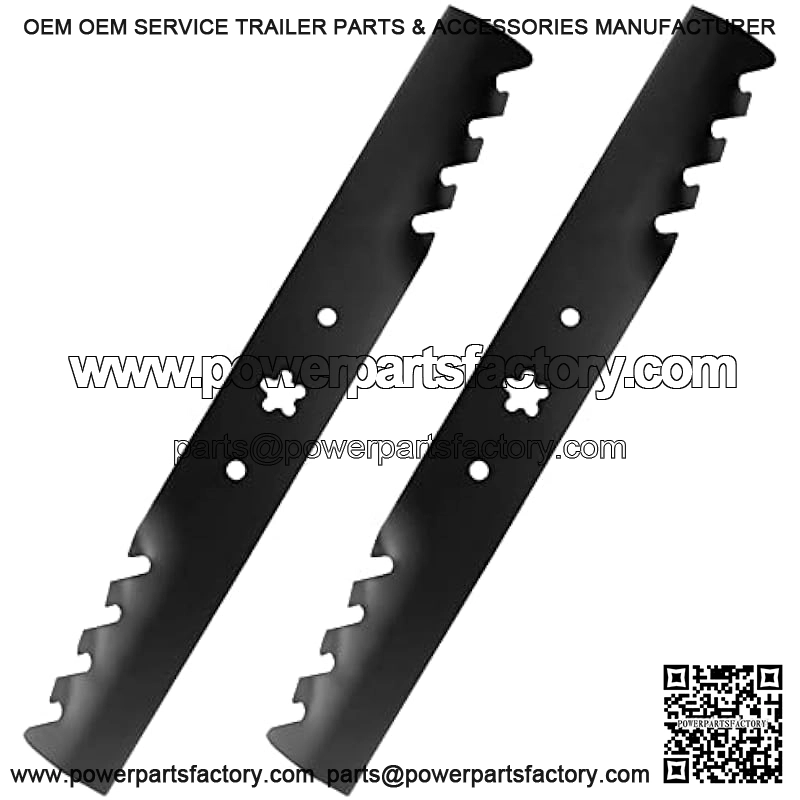 Lawn Mower Blades 2 Pack Toothed Mulching Replace for 38 Inch Decks AYP Husqvarna 127842 134148 581116302 532139774 LT1238 LT1538 LT19538 LTH1438 LTH1538 LTH18538 LTH2038R