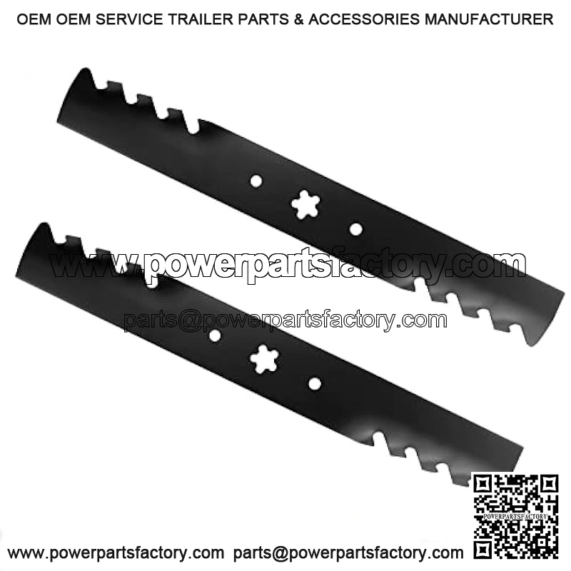 Lawn Mower Blades 2 Pack Toothed Mulching Replace for 38 Inch Decks AYP Husqvarna 127842 134148 581116302 532139774 LT1238 LT1538 LT19538 LTH1438 LTH1538 LTH18538 LTH2038R - Image 3